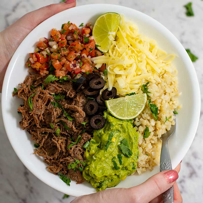 Healthy Low Carb Burrito Bowls - Kirbie's Cravings