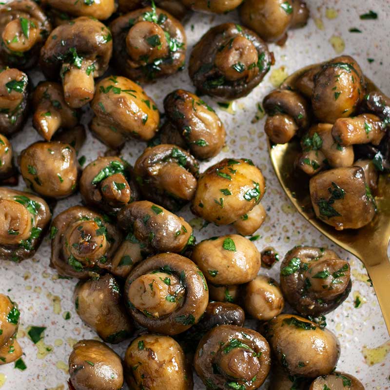 Ketogarlic Butter Mushrooms