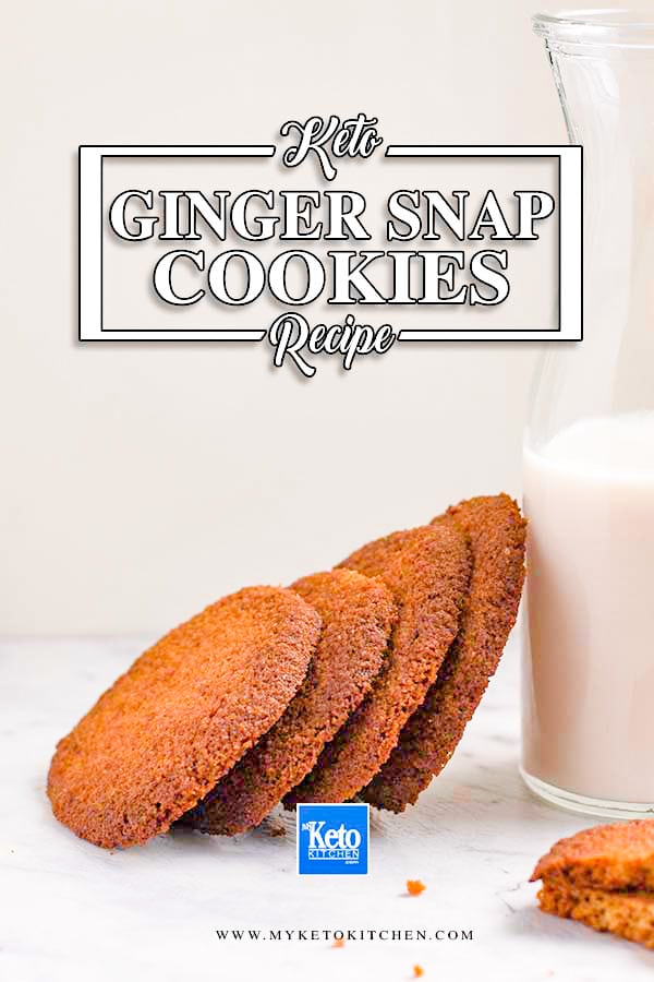 Keto Low Carb Ginger Snap Cookies