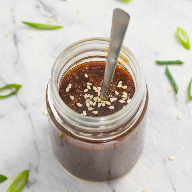 Keto-Teriyaki-Sauce - Rezept für zuckerfreie japanische Sauce