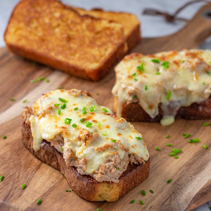 Keto Tuna Melt - gooey, cheesy melt recipe