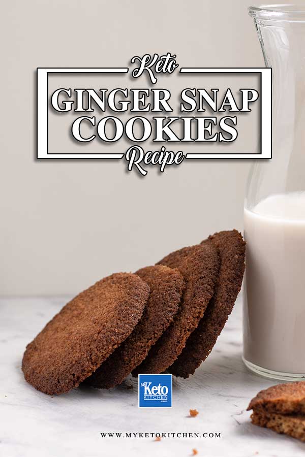 Low Carb Gingernut Cookies - sugar free and gluten free cookie