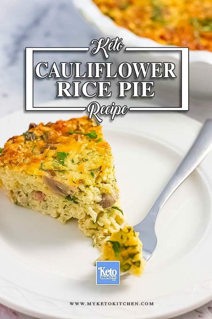 Cauliflower quiche, pie recipe.
