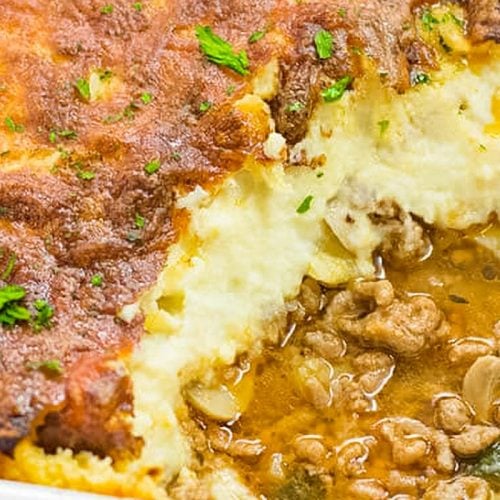 Keto Shepherds Pie with Cauliflower