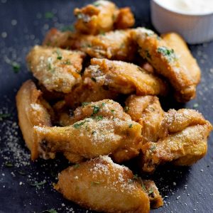 Parmesan chicken wings