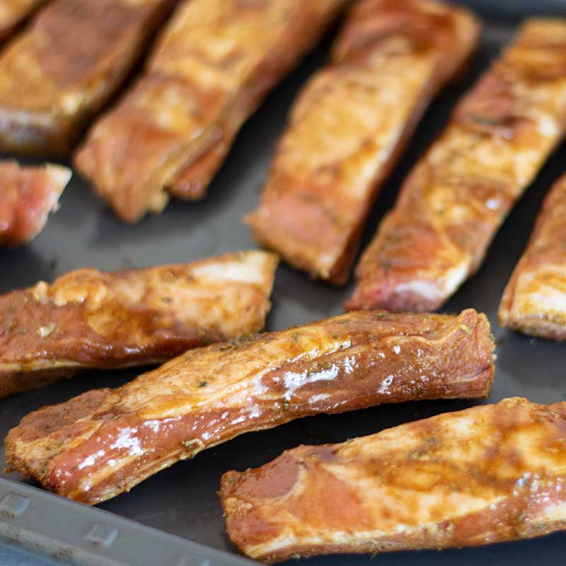 How to make Keto BBQ Lamb Riblets - sticky ribs recipe