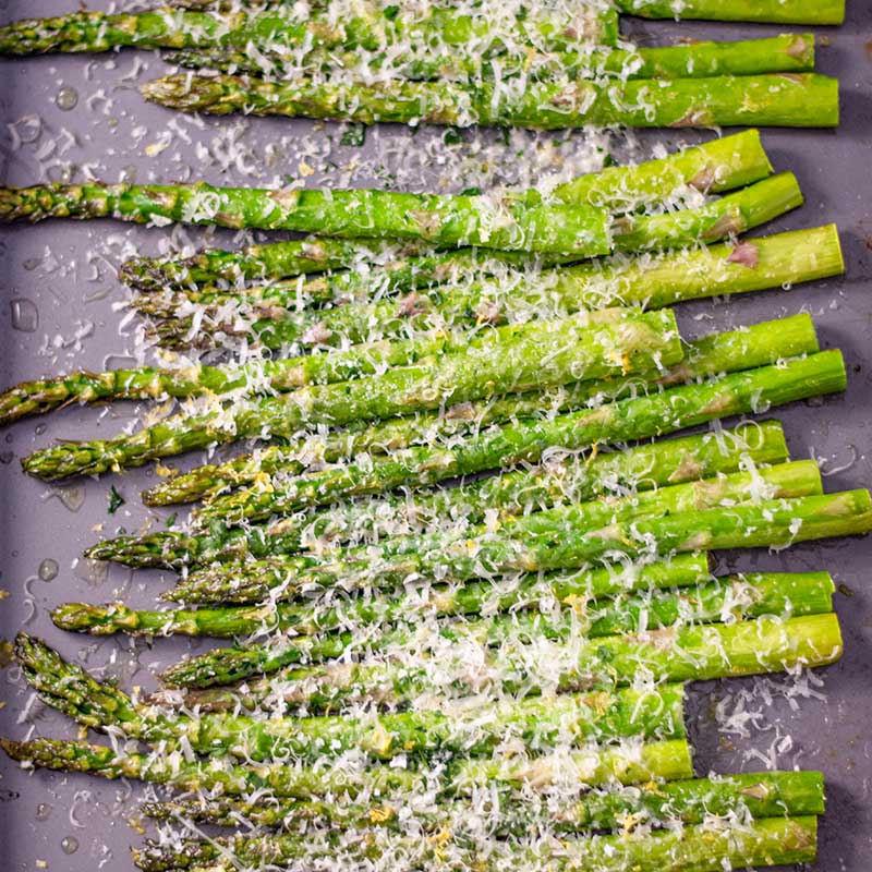 How to make Keto Roasted Asparagus - easy side dish recipe