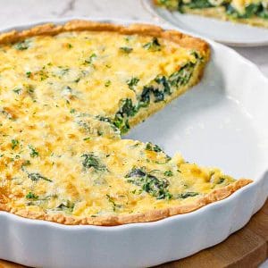 Best Keto Spinach Quiche with Low-Carb Crust