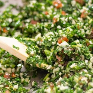 How to make Keto Tabbouleh Salad - easy Lebanese salad recipe