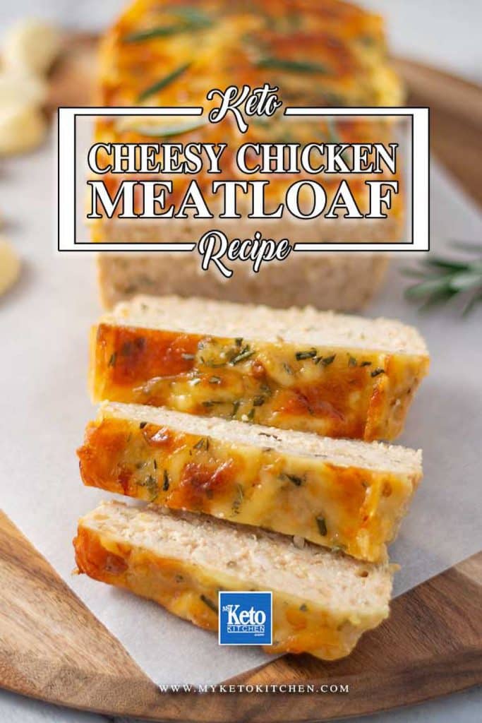 Keto Chicken and Cheese Meatloaf Recipe, Moist and Delicious full of Flavor.