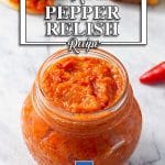 Sugar Free Relish - delicious red pepper chutney recipe