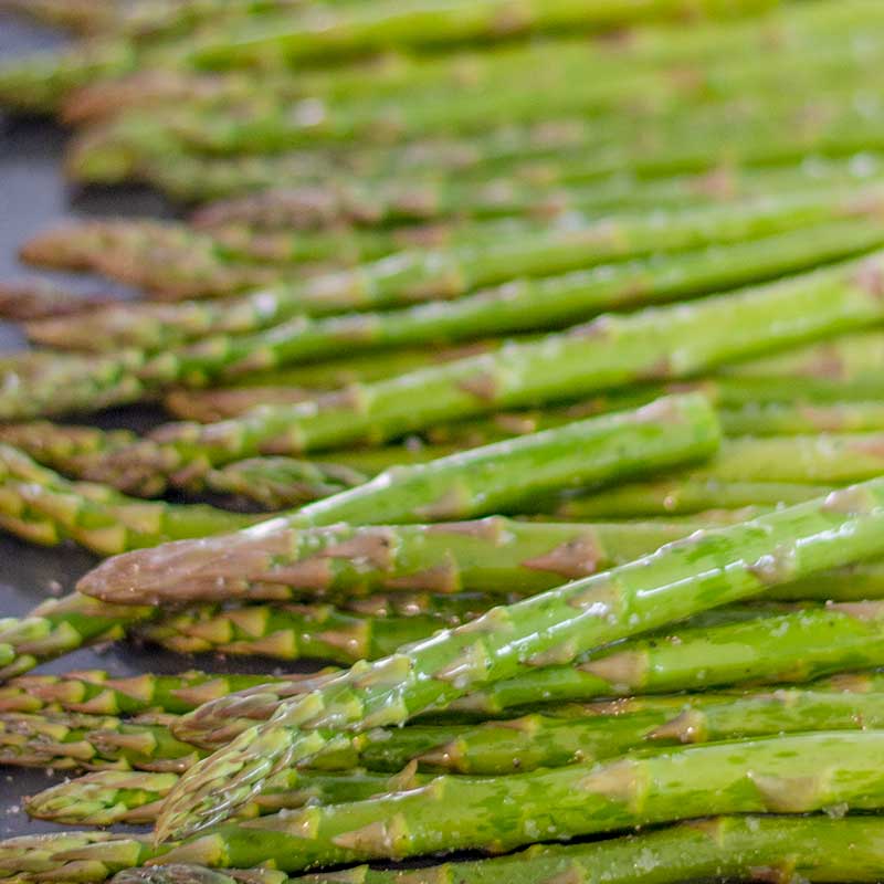 Keto Roasted Asparagus Ingredients - easy side dish recipe