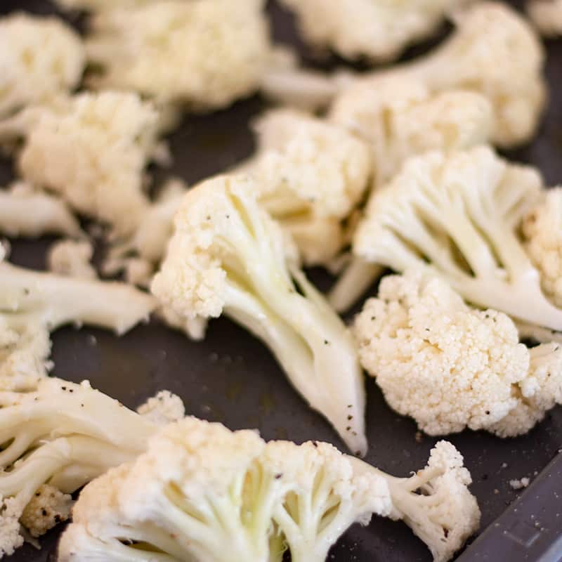 Keto Roast Cauliflower Ingredients - easy side dish recipe