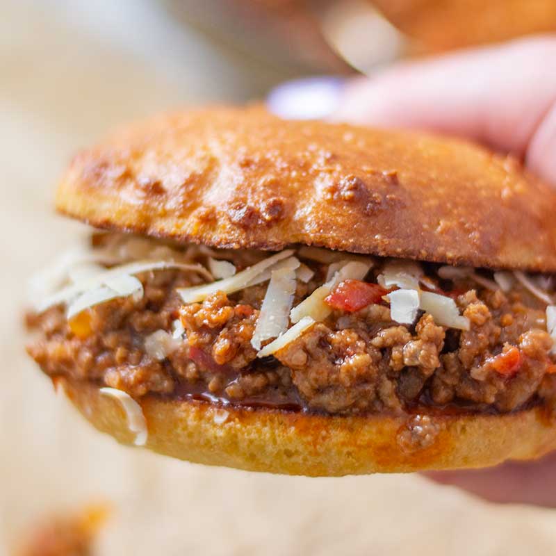 Keto Sloppy Joes - easy gluten free sandwich recipe