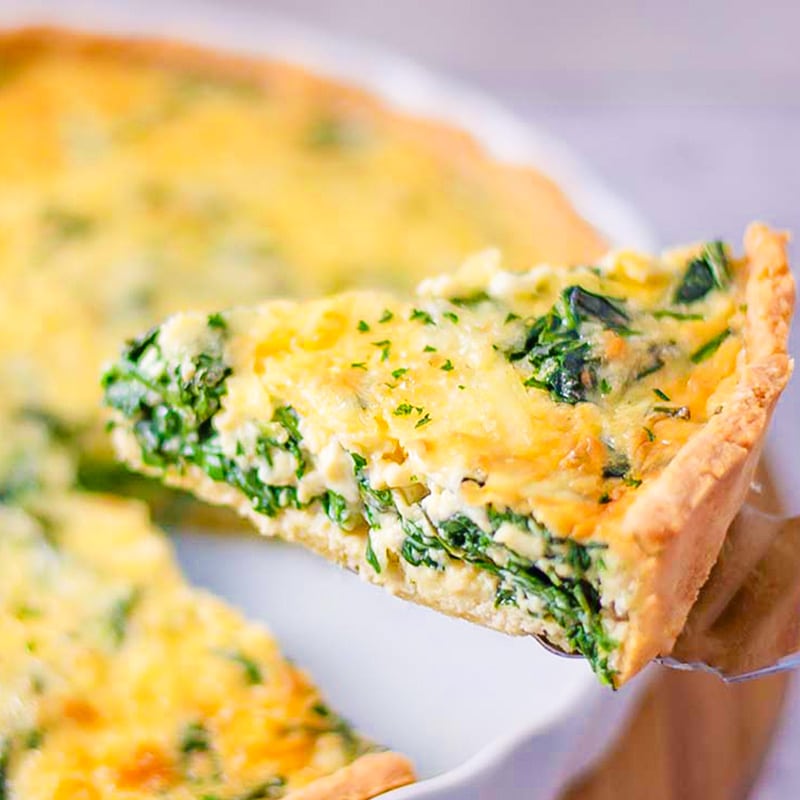 Keto Spinach Quiche Recipe