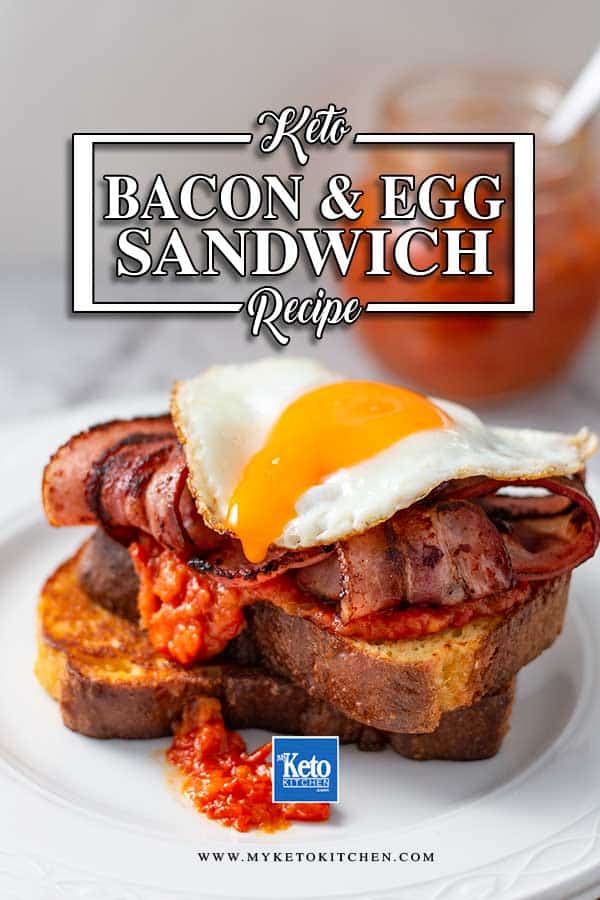 Low Carb Egg & Bacon Sandwich - easy breakfast recipe