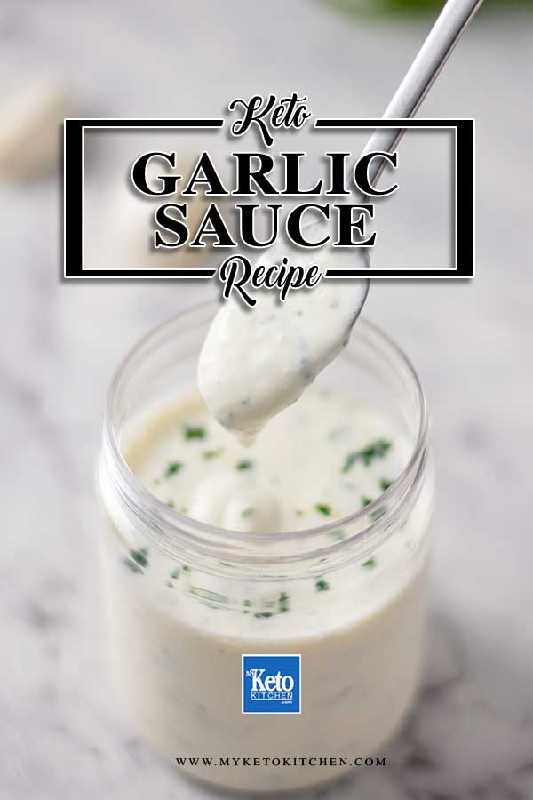 Low Carb Lebanese Garlic Sauce - easy Lebanese condiment recipe