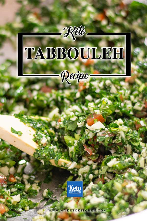 Low Carb Tabouli Salad - easy Lebanese salad recipe 