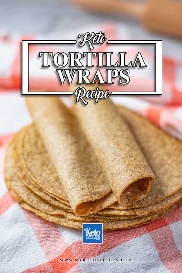 Keto Wraps Recipe Low Carb Tortillas - easy gluten free flatbread 