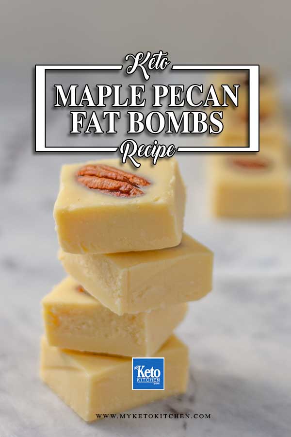 Sugar-Free Maple Pecan Fat Bombs - simple keto snack recipe