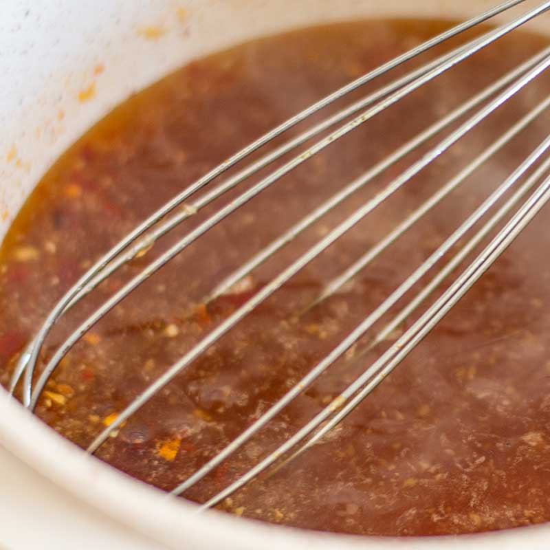Sugar-Free Sweet Chili Sauce Ingredients - easy keto condiment recipe