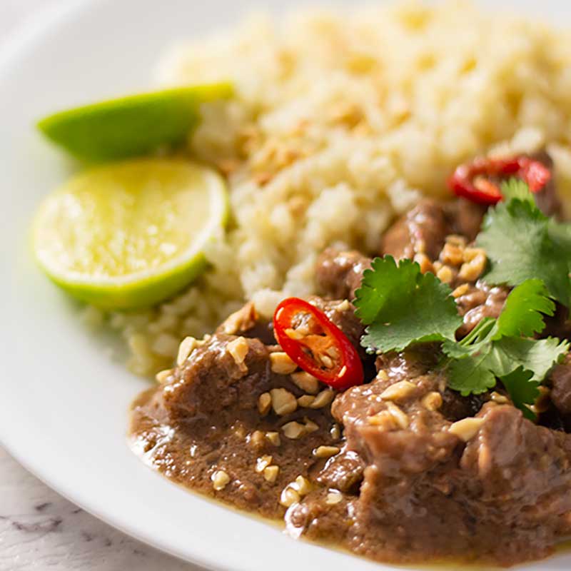 How to make Keto Beef Panang Curry - easy Thai curry recipe
