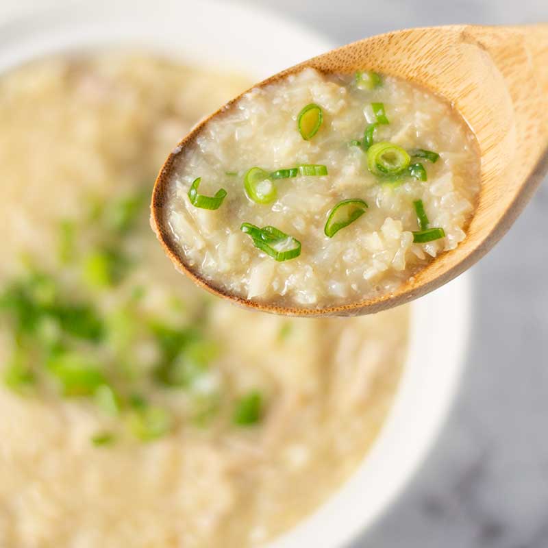 How to make Keto Chicken Congee - Chinese rice porridge recipe