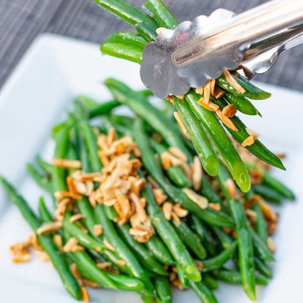 Garlic Green Beans with Slivered Almonds My Keto Kitchen