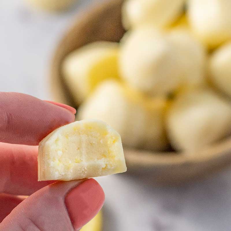 How to make Keto Lemon Fat Bombs - sugar free snack recipe