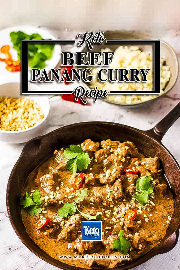 Keto beef curry recipe Panang style.