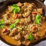 Keto beef curry recipe.