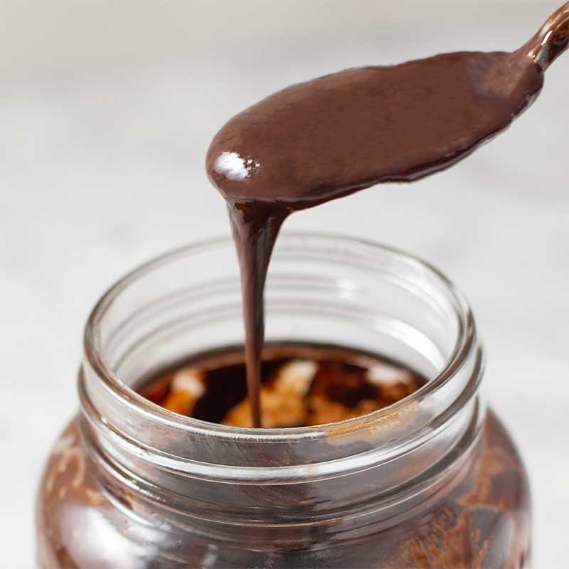 Keto Chocolate Fudge Sauce - easy sugar free topping recipe