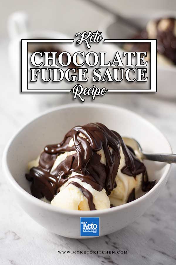 Sugar-Free Chocolate Fudge Sauce - easy keto topping recipe