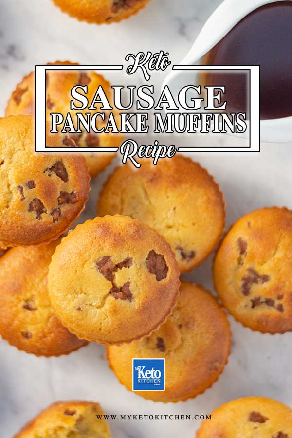 Sugar-Free Sausage Pancake Muffins - easy keto breakfast recipe