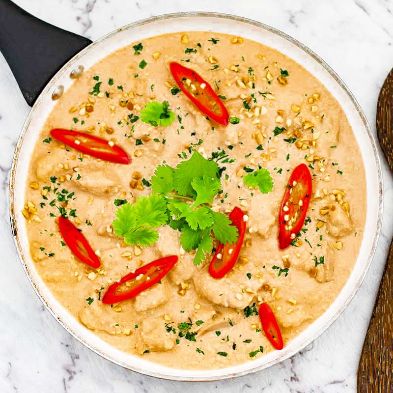 Easy Keto Chicken Satay Curry Recipe