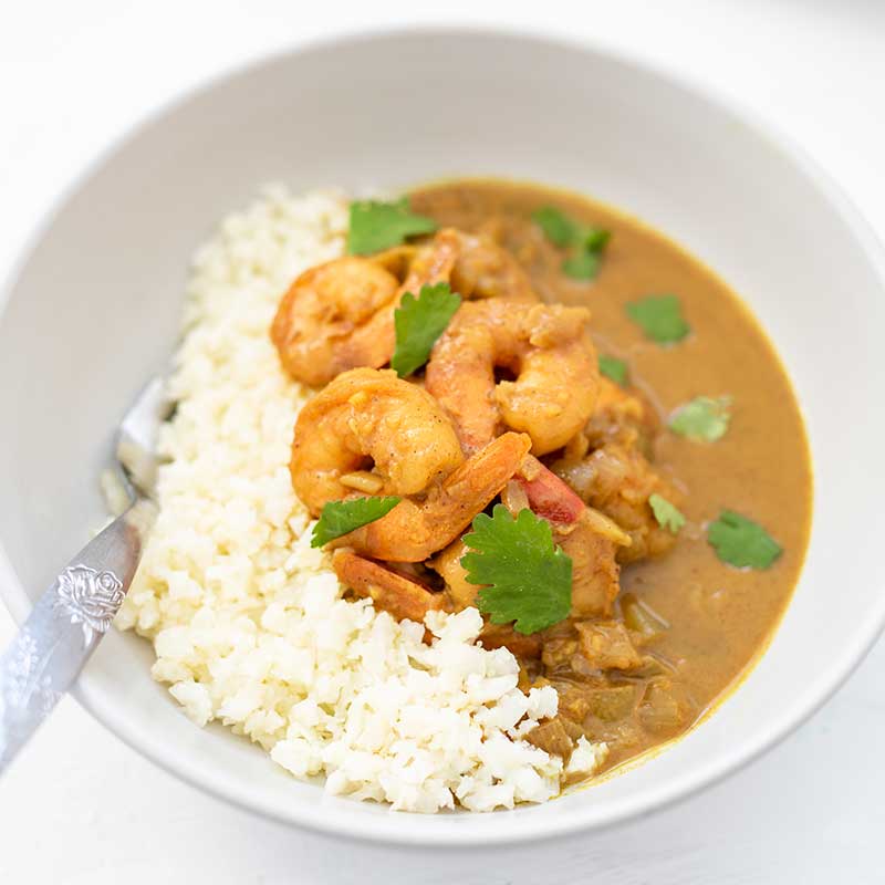 How to make Keto Curried Prawns