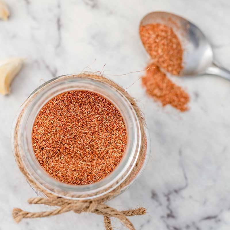 Keto BBQ Dry Rub in a jar