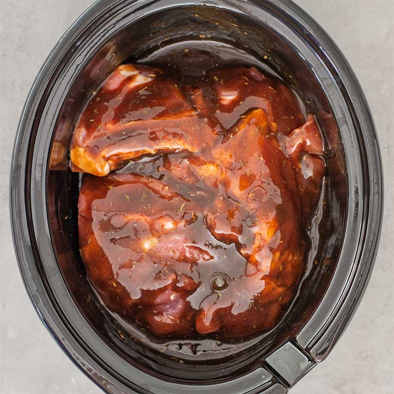 Keto BBQ Pulled Pork Ingredients - easy slow cooker recipe