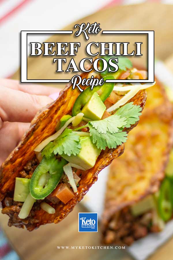 Keto Beef Chili Tacos - easy Mexican recipe