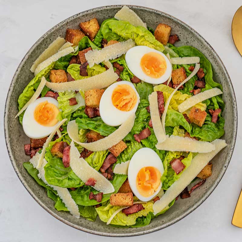 Keto Caesar Salad Ingredients - easy lunch recipe