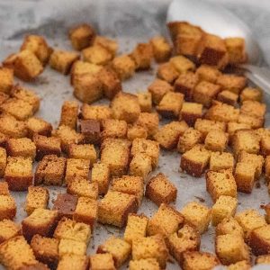 Keto Croutons - easy gluten free recipe