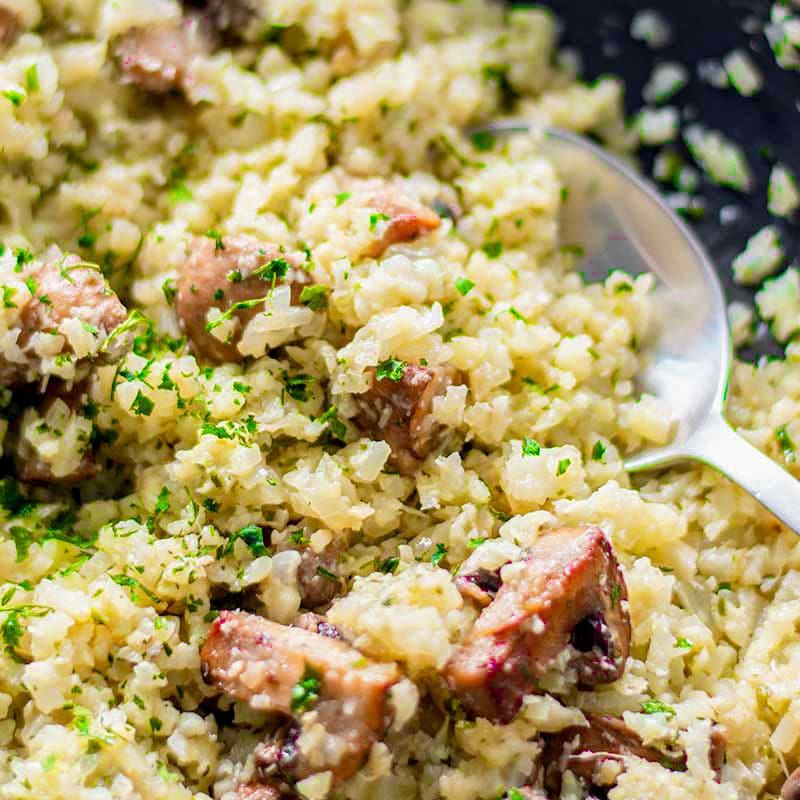 Keto Mushroom Risotto Recipe