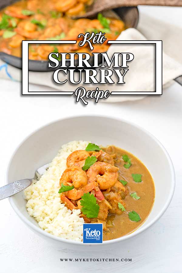 Keto Shrimp Curry - easy dairy free dinner recipe