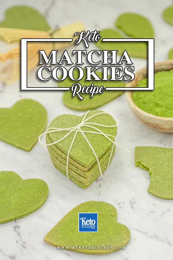 Sugar Free Matcha Cookies Ingredients - easy keto snack recipe