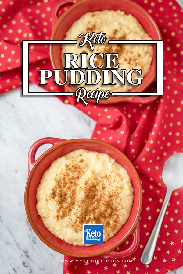 Sugar Free Vanilla Rice Pudding - keto dessert recipe