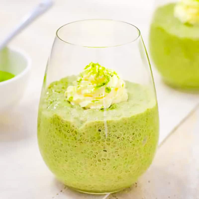 Healthy Matcha Chia Pudding Recipe