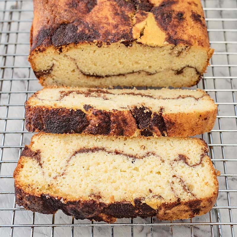 How to make Keto Cinnamon Sweet Bread - delicious sugar free cake recipe
