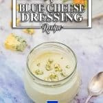 Keto blue cheese dressing and sauce recipe.