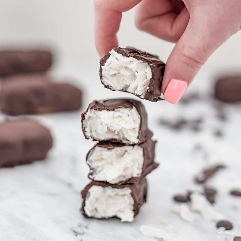 Keto Bounty Bars - easy chocolate bar recipe