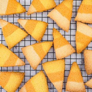 Keto Candy Corn Cookies - easy sugar free halloween recipe